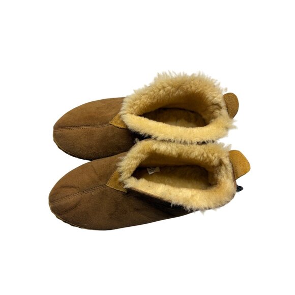 L.L. Bean Wicked Good Slippers Shearling Lined Brown-sz 9 - Picture 2 of 8